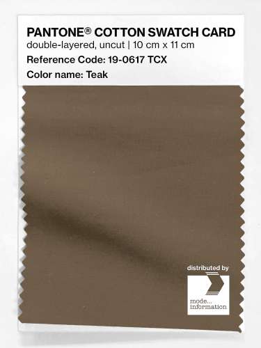 Artikelbild des Artikels “PANTONE® COTTON SWATCH CARD 19-0617 TCX Teak “