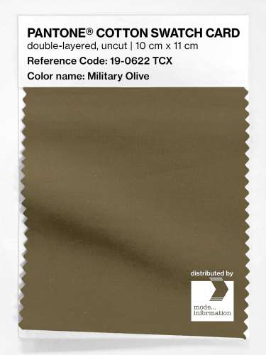 Artikelbild des Artikels “PANTONE® COTTON SWATCH CARD 19-0622 TCX Military Olive “
