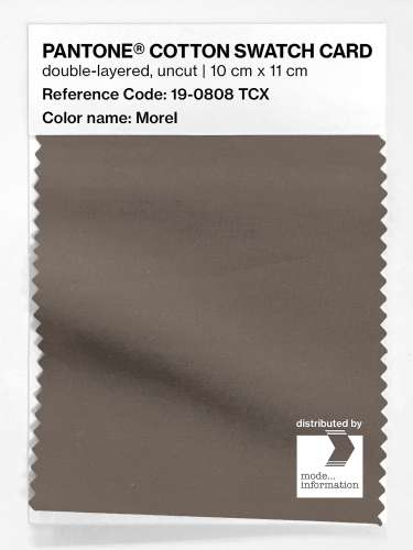 PANTONE® COTTON SWATCH CARD 19-0808 TCX Morel