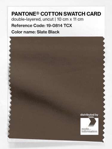 Artikelbild des Artikels “PANTONE® COTTON SWATCH CARD 19-0814 TCX Slate Black “