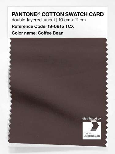 Artikelbild des Artikels “PANTONE® COTTON SWATCH CARD 19-0915 TCX Coffee Bean “
