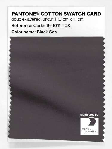 Artikelbild des Artikels “PANTONE® COTTON SWATCH CARD 19-1011 TCX Black Sea “