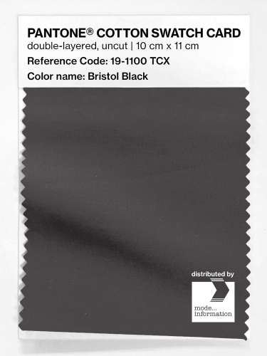 Artikelbild des Artikels “PANTONE® COTTON SWATCH CARD 19-1100 TCX Bristol Black “