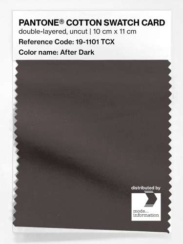 Artikelbild des Artikels “PANTONE® COTTON SWATCH CARD 19-1101 TCX After Dark “