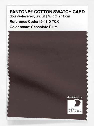 Artikelbild des Artikels “PANTONE® COTTON SWATCH CARD 19-1110 TCX Chocolate Plum “