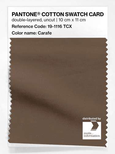 Artikelbild des Artikels “PANTONE® COTTON SWATCH CARD 19-1116 TCX Carafe “