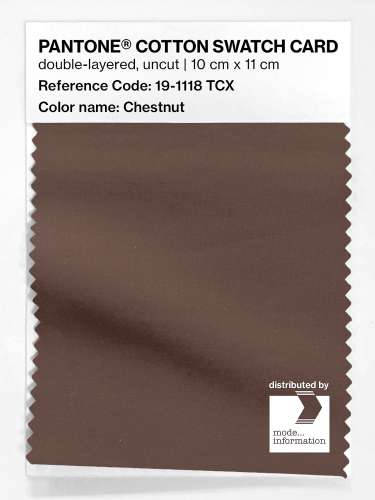 Artikelbild des Artikels “PANTONE® COTTON SWATCH CARD 19-1118 TCX Chestnut “