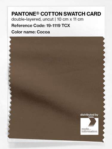 Artikelbild des Artikels “PANTONE® COTTON SWATCH CARD 19-1119 TCX Cocoa “