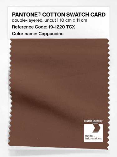 Artikelbild des Artikels “PANTONE® COTTON SWATCH CARD 19-1220 TCX Cappuccino “