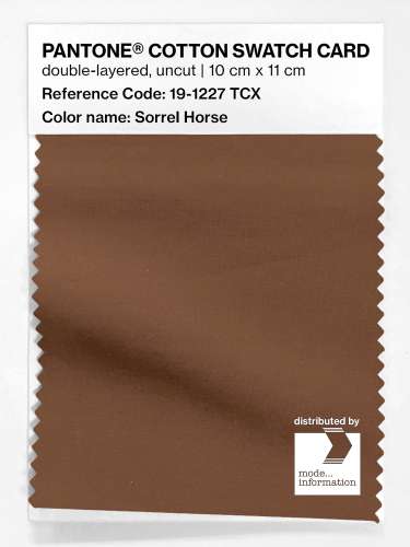 Artikelbild des Artikels “PANTONE® COTTON SWATCH CARD 19-1227 TCX Sorrel Horse “