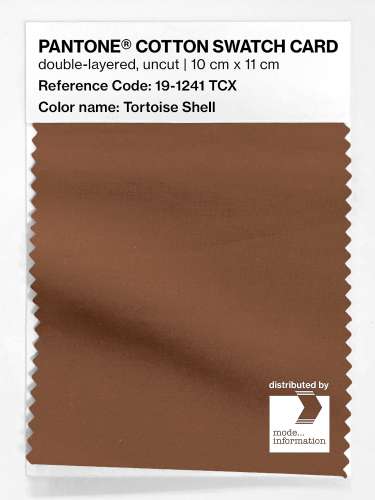 Artikelbild des Artikels “PANTONE® COTTON SWATCH CARD 19-1241 TCX Tortoise Shell “