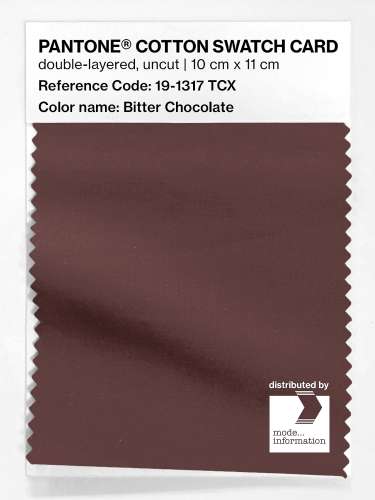 Artikelbild des Artikels “PANTONE® COTTON SWATCH CARD 19-1317 TCX Bitter Chocolate “
