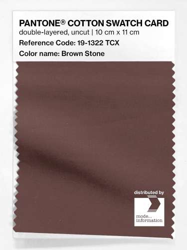 Artikelbild des Artikels “PANTONE® COTTON SWATCH CARD 19-1322 TCX Brown Stone “