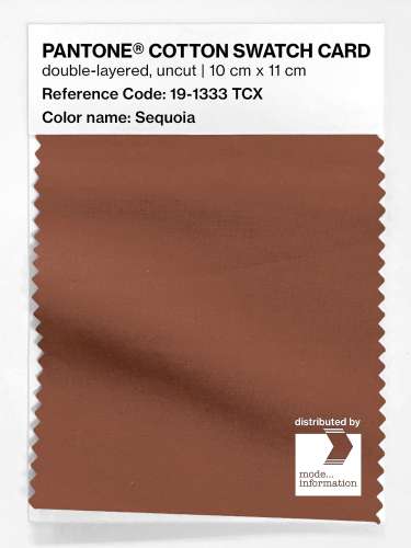 Artikelbild des Artikels “PANTONE® COTTON SWATCH CARD 19-1333 TCX Sequoia “