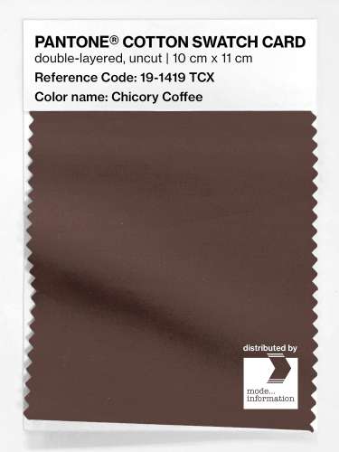 Artikelbild des Artikels “PANTONE® COTTON SWATCH CARD 19-1419 TCX Chicory Coffee “