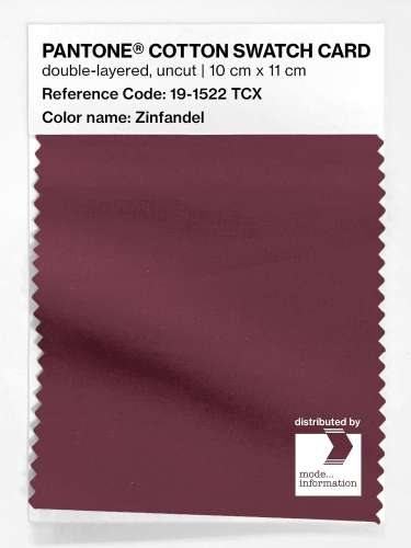 Artikelbild des Artikels “PANTONE® COTTON SWATCH CARD 19-1522 TCX Zinfandel “