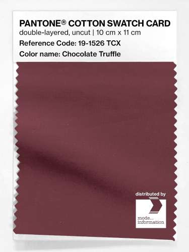 Artikelbild des Artikels “PANTONE® COTTON SWATCH CARD 19-1526 TCX Chocolate Truffle “