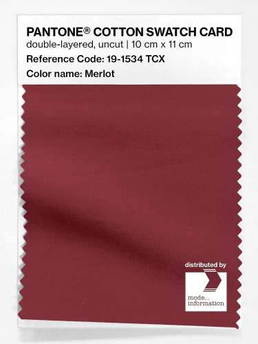 Artikelbild des Artikels “PANTONE® COTTON SWATCH CARD 19-1534 TCX Merlot “