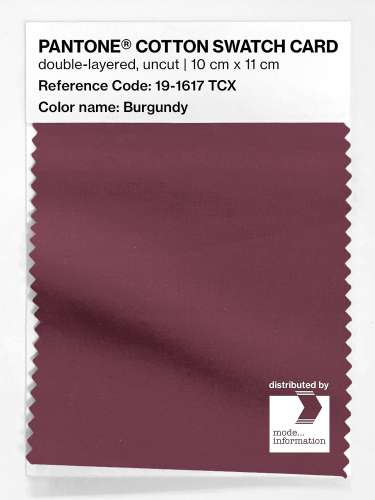 Artikelbild des Artikels “PANTONE® COTTON SWATCH CARD 19-1617 TCX Burgundy “