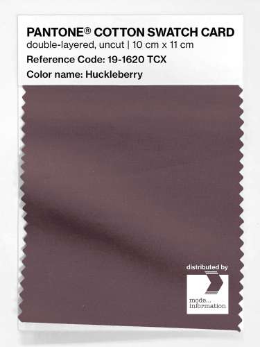 PANTONE® COTTON SWATCH CARD 19-1620 TCX Huckleberry
