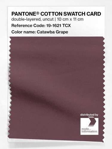 Artikelbild des Artikels “PANTONE® COTTON SWATCH CARD 19-1621 TCX Catawba Grape “