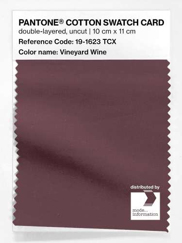 Artikelbild des Artikels “PANTONE® COTTON SWATCH CARD 19-1623 TCX Vineyard Wine “