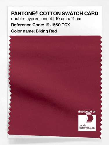 Artikelbild des Artikels “PANTONE® COTTON SWATCH CARD 19-1650 TCX Biking Red “