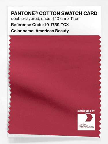 Artikelbild des Artikels “PANTONE® COTTON SWATCH CARD 19-1759 TCX American Beauty “