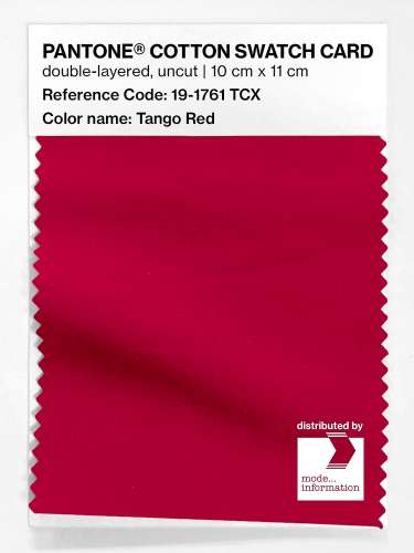Artikelbild des Artikels “PANTONE® COTTON SWATCH CARD 19-1761 TCX Tango Red “