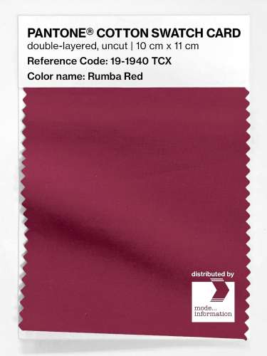 Artikelbild des Artikels “PANTONE® COTTON SWATCH CARD 19-1940 TCX Rumba Red “