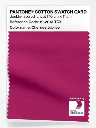 Artikelbild des Artikels “PANTONE® COTTON SWATCH CARD 19-2041 TCX Cherries Jubilee “
