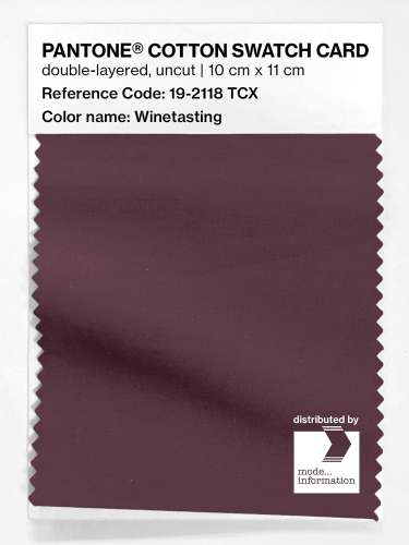Artikelbild des Artikels “PANTONE® COTTON SWATCH CARD 19-2118 TCX Winetasting “