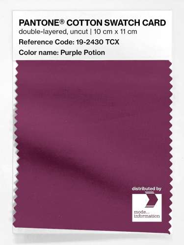 Artikelbild des Artikels “PANTONE® COTTON SWATCH CARD 19-2430 TCX Purple Potion “
