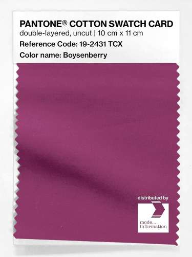 Artikelbild des Artikels “PANTONE® COTTON SWATCH CARD 19-2431 TCX Boysenberry “