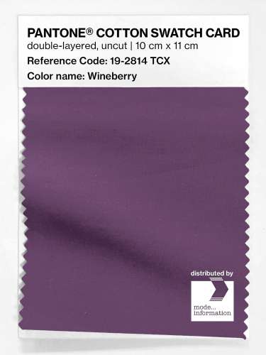 Artikelbild des Artikels “PANTONE® COTTON SWATCH CARD 19-2814 TCX Wineberry “