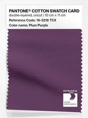 Artikelbild des Artikels “PANTONE® COTTON SWATCH CARD 19-3218 TCX Plum Purple “