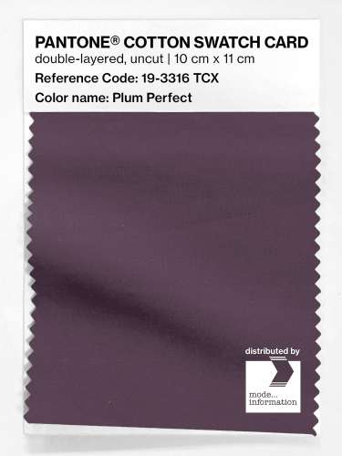 Artikelbild des Artikels “PANTONE® COTTON SWATCH CARD 19-3316 TCX Plum Perfect “