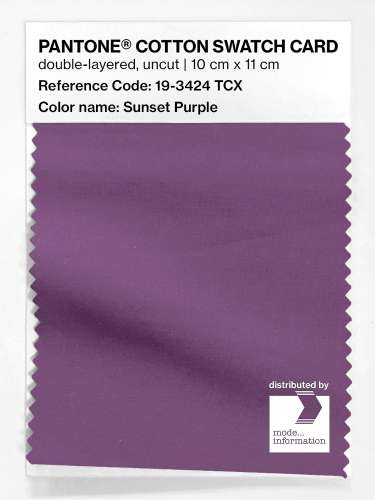 Artikelbild des Artikels “PANTONE® COTTON SWATCH CARD 19-3424 TCX Sunset Purple “