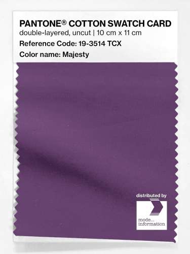 Artikelbild des Artikels “PANTONE® COTTON SWATCH CARD 19-3514 TCX Majesty “