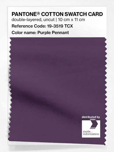 Artikelbild des Artikels “PANTONE® COTTON SWATCH CARD 19-3519 TCX Purple Pennant “