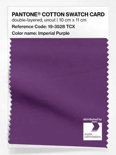 Artikelbild des Artikels “PANTONE® COTTON SWATCH CARD 19-3528 TCX Imperial Purple “