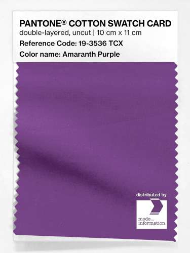 Artikelbild des Artikels “PANTONE® COTTON SWATCH CARD 19-3536 TCX Amaranth Purple “