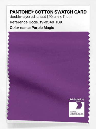 Artikelbild des Artikels “PANTONE® COTTON SWATCH CARD 19-3540 TCX Purple Magic “