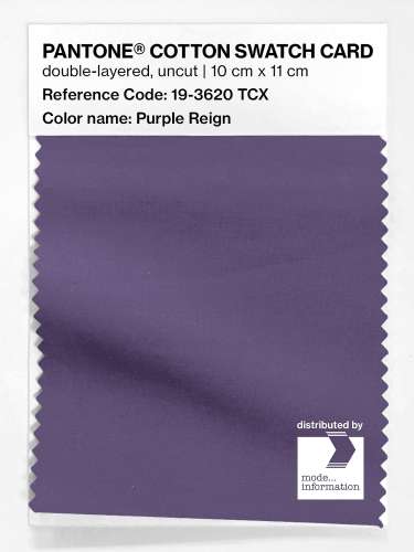 Artikelbild des Artikels “PANTONE® COTTON SWATCH CARD 19-3620 TCX Purple Reign “