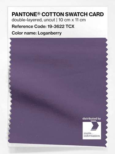 Artikelbild des Artikels “PANTONE® COTTON SWATCH CARD 19-3622 TCX Loganberry “