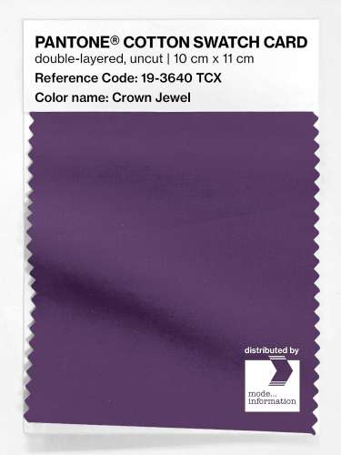 Artikelbild des Artikels “PANTONE® COTTON SWATCH CARD 19-3640 TCX Crown Jewel “