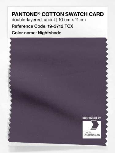 Artikelbild des Artikels “PANTONE® COTTON SWATCH CARD 19-3712 TCX Nightshade “