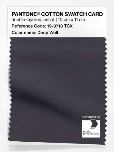 Product image of the product “PANTONE® COTTON SWATCH CARD 19-3713 TCX Deep Well ”