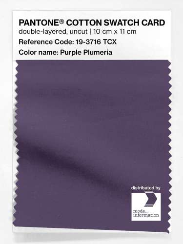 Artikelbild des Artikels “PANTONE® COTTON SWATCH CARD 19-3716 TCX Purple Plumeria “
