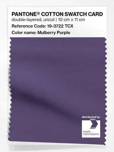 Artikelbild des Artikels “PANTONE® COTTON SWATCH CARD 19-3722 TCX Mulberry Purple “